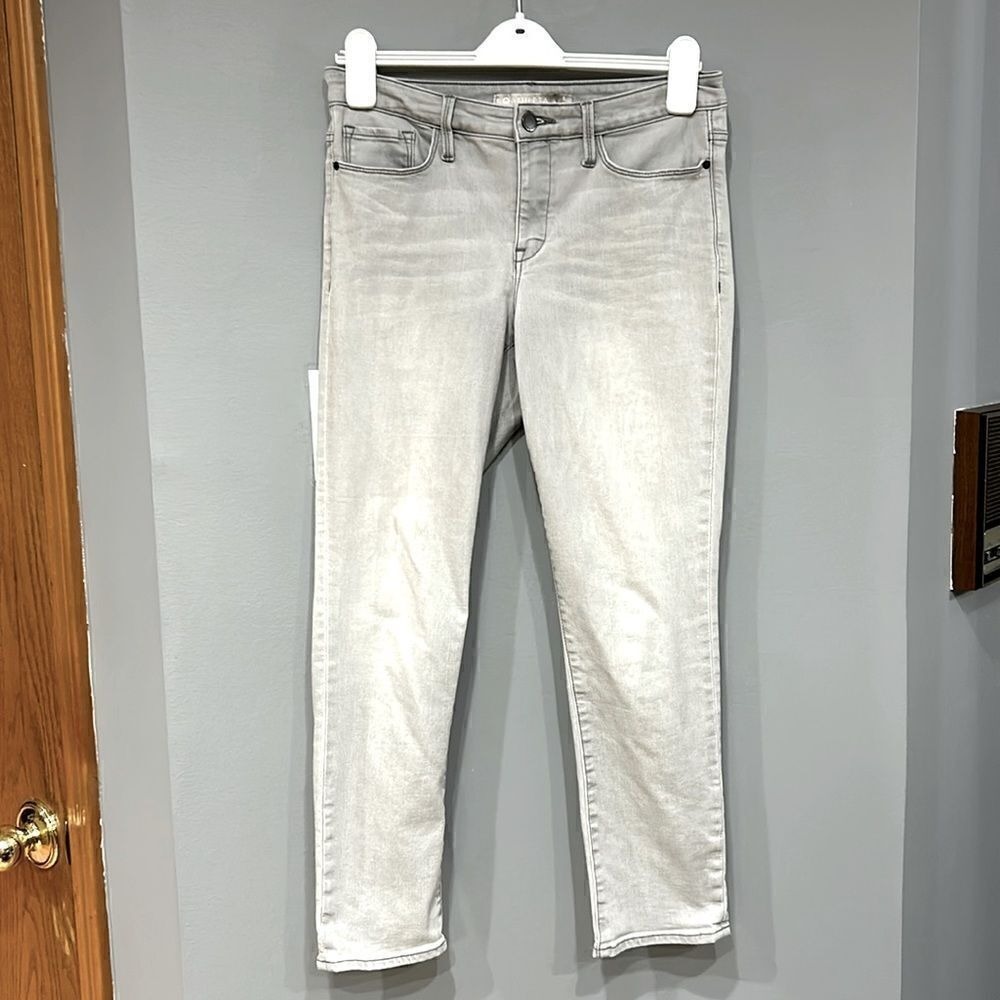 Athleta Sculptek Skinny Jeans Light Grey Denim Pants Size 8 - Picture 1 of 7